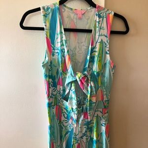Lilly Pulitzer Greer Tie Front Romper